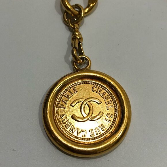 CHANEL CC Logos 31 Rue Cambon PARIS Chain Belt 34" Gold Tone Auth #9129 - Picture 1 of 8